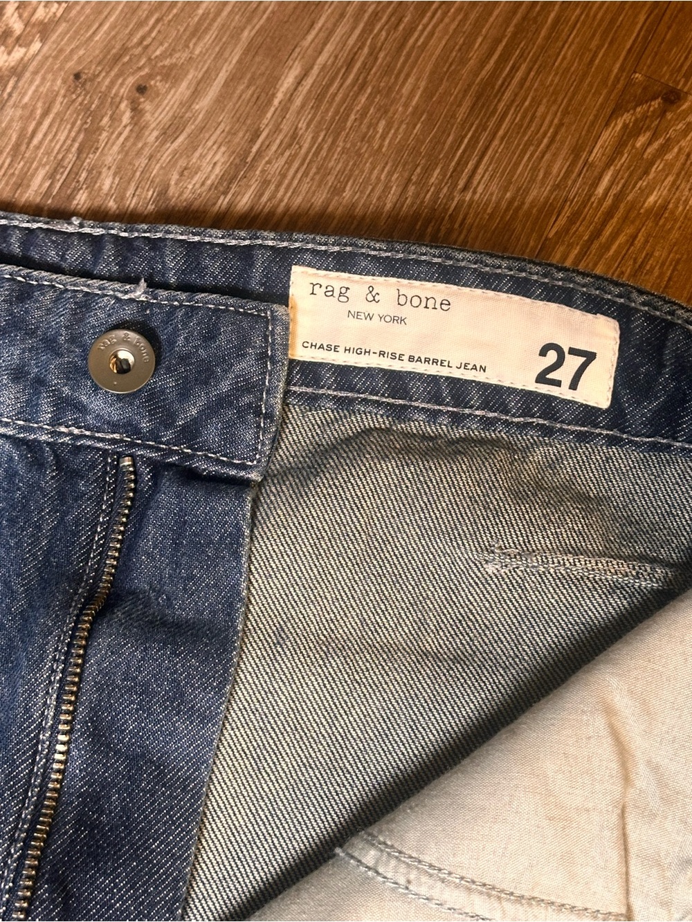 Rag & Bone Grafton Chase High Rise Barrel Jeans / BNWT / Size 27 - Picture 5 of 7